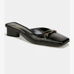 Sam Edelman Black Loafers with Gold Detail